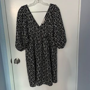 Black and gray dress